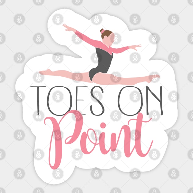 Toes On Point Sticker by FlexiblePeople